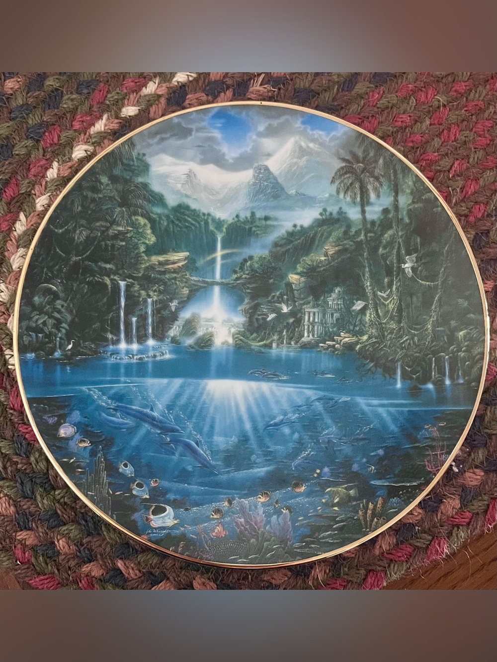 “Sanctuary of the Dolphin” 8.5” Plate